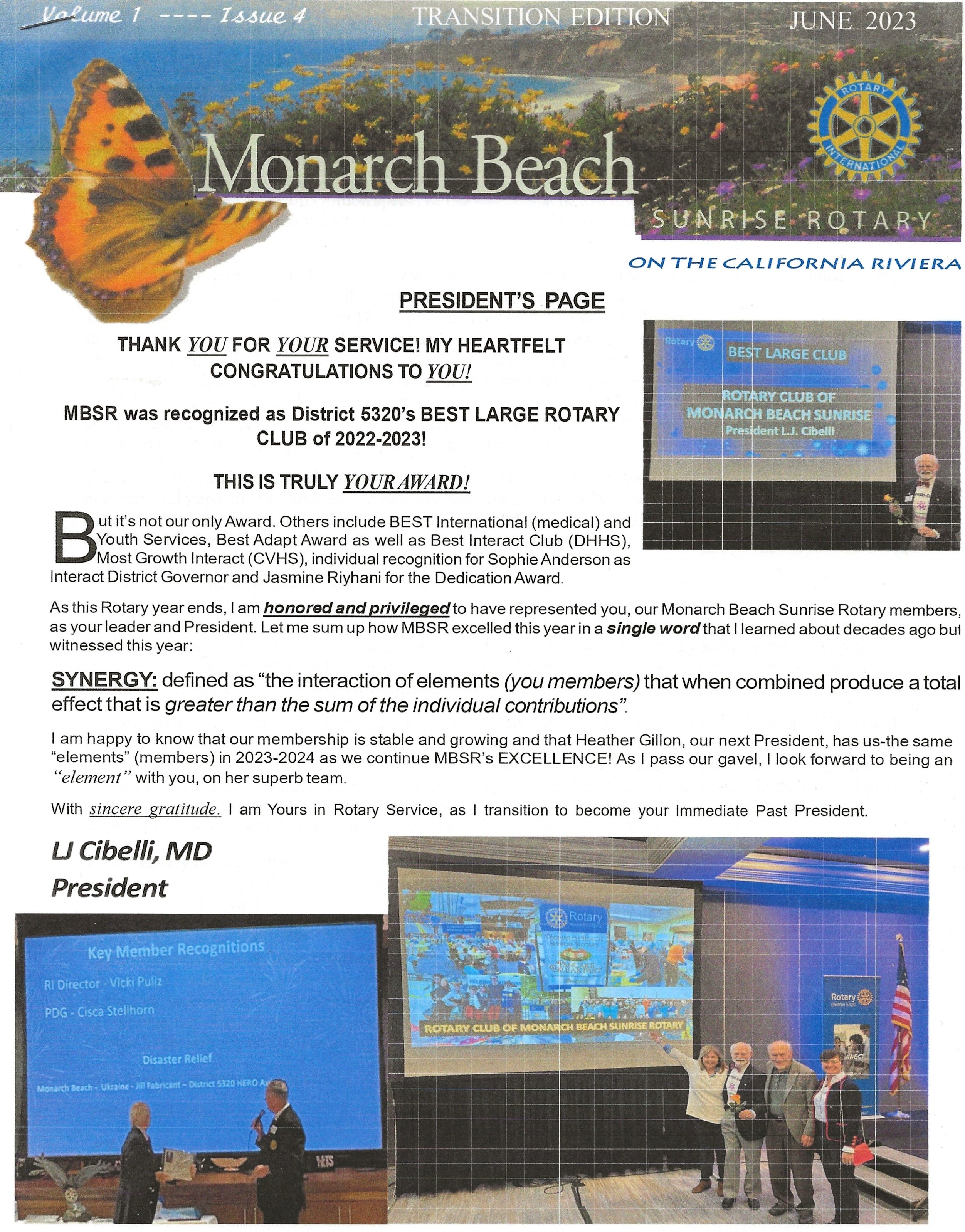 MB Rotary Newsletter